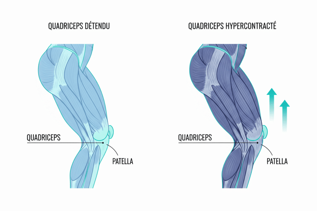 fausse rotule haute hypercontraction